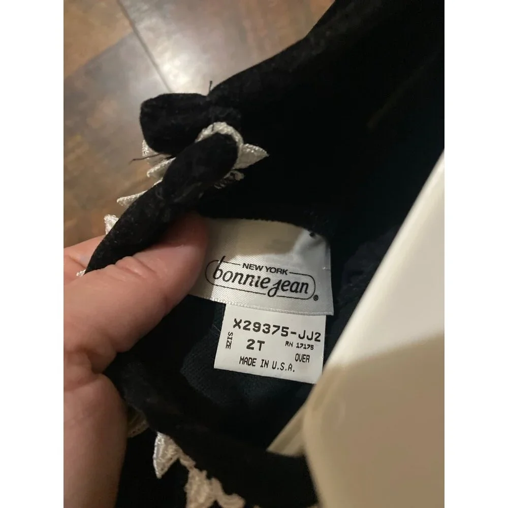 Vintage Bonnie Jean New York Toddler Christmas Dress‎ - Picture 2 of 3